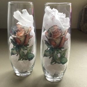Set of 2  stemless champagne glasses